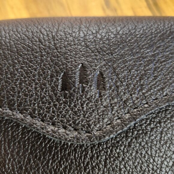 Portland Leather Small Bozeman Wallet Black Pebbled Brand New 4.25x3.5 - Picture 5 of 6